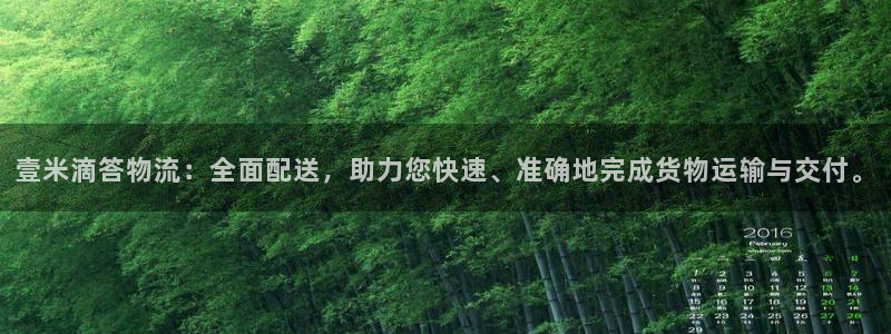 豪门国际充值不处理怎么办：壹米滴答物流：全面配送，助力您快速